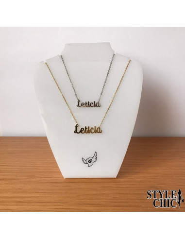 COLLAR NOMBRE LETICIA