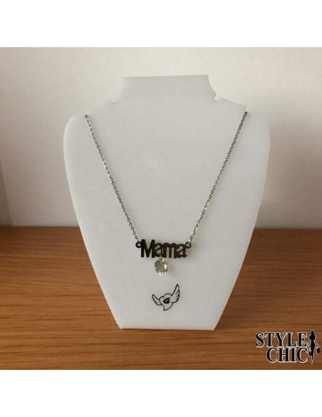 COLLAR MAMA COLGANTE BRILLO
