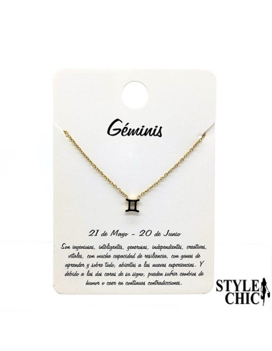 Collar signo GEMINIS