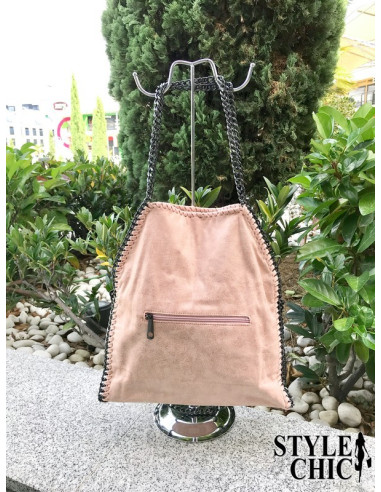 Bolso Cadenas Grande Rosa