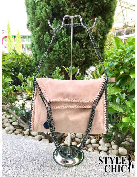 Bolso Cadenas Grande Rosa