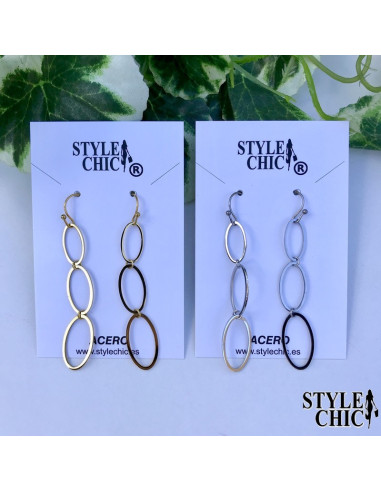 Pendientes Largos Óvalos