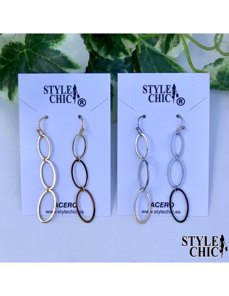 Pendientes Largos Óvalos