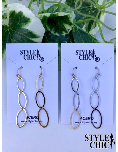 Pendientes Largos Óvalos