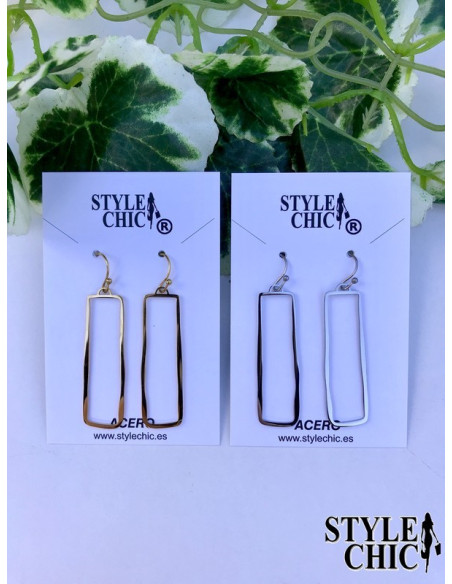 Pendientes Largos Rectángulos