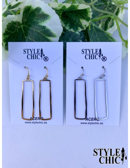 Pendientes Largos Rectángulos