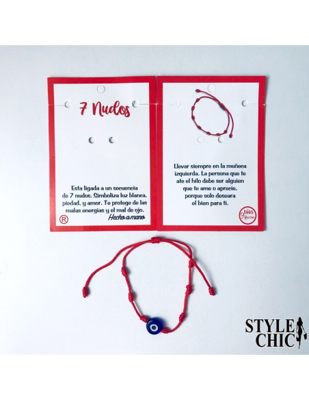 Pulsera 7 Nudos y OJO TURCO