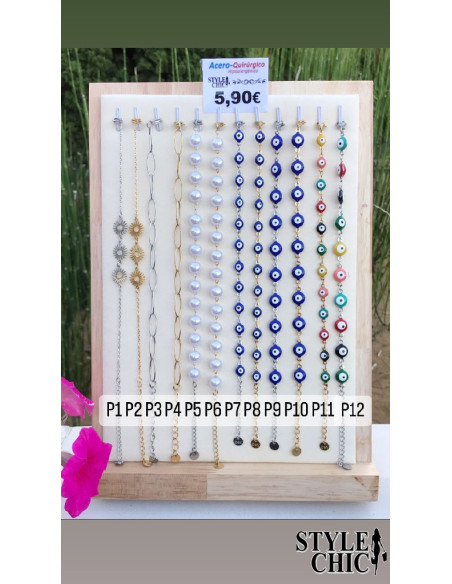 Pulseras de Acero Singapur