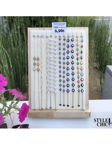 Pulseras de Acero Singapur
