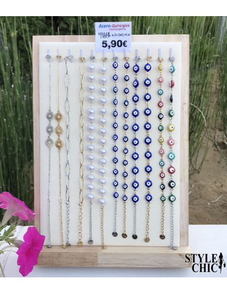 Pulseras de Acero Singapur