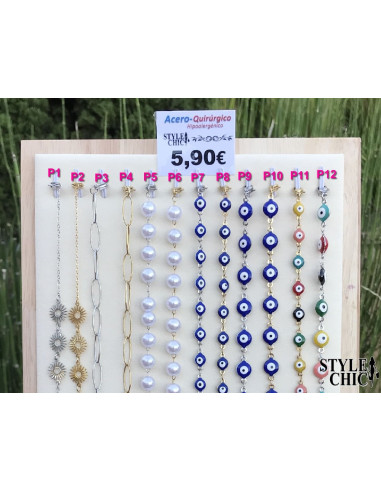 Pulseras de Acero Singapur
