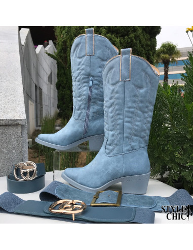 Botas Cowboy Azules