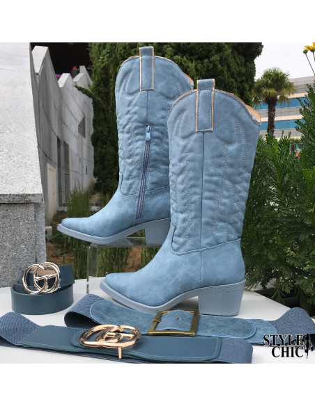 Botas Cowboy Azules