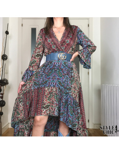 Vestido Victoria Tricolor