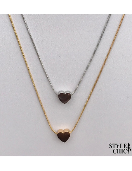 Collar Corazón Plano