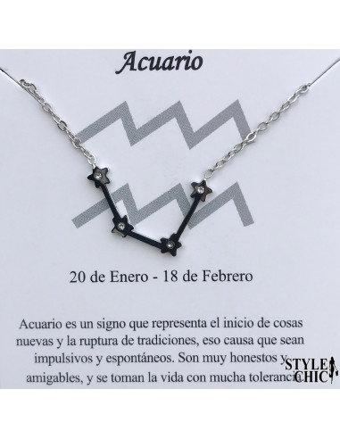 Collar Constelación Acuario (20 Enero-18 de...