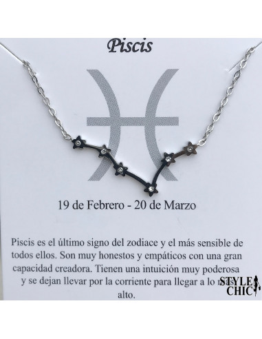 Collar Constelación Piscis (19 de Febrero- 20...